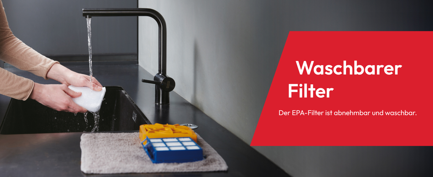 Пылесос Hoover HE2 Kompakter: Мощний пилосос з мішком для твердих підлог та килимів, фільтр EPA, 3,5 л контейнер для пилу, аксесуари, 850 Вт, радіус дії 10 м [HE2Z10A]