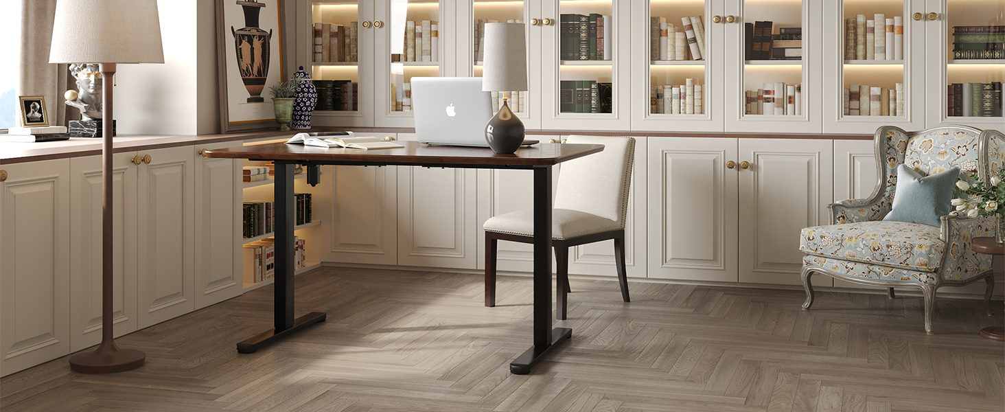 Електричний підйомний стіл BONTEC, чорний, для монітора, вантажопідйомність 85 кг, 102-160 x 61-76 см, 3 пам'яті