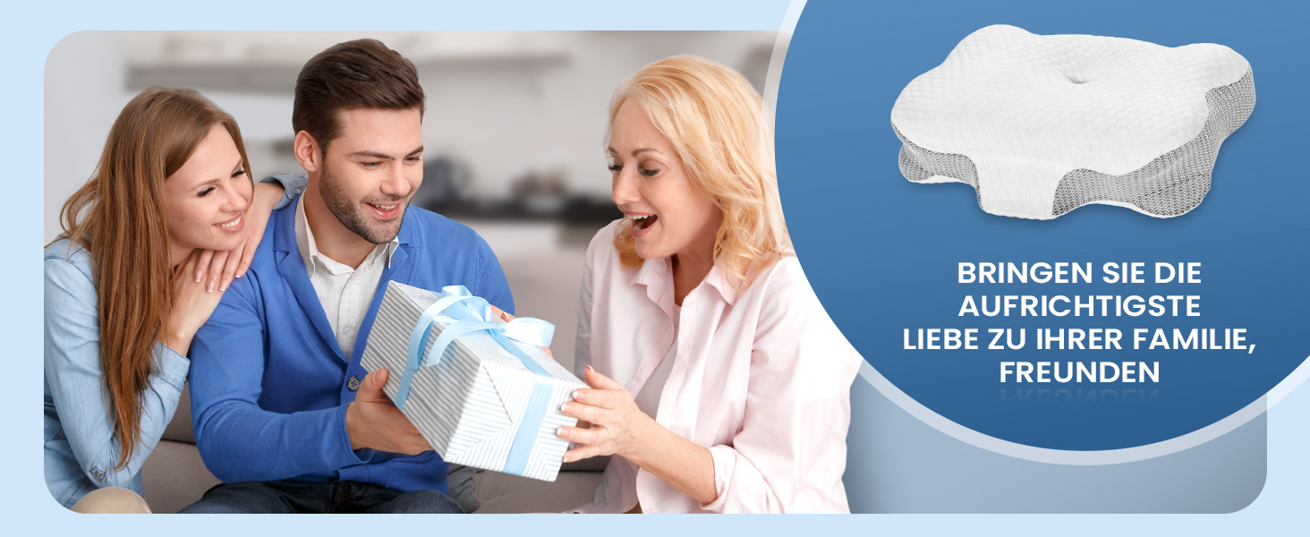 Подушка для шиї з Memory Foam, анатомічна для сну на боку та спині, біла. Ортопедична подушка для підтримки шийного відділу хребта.