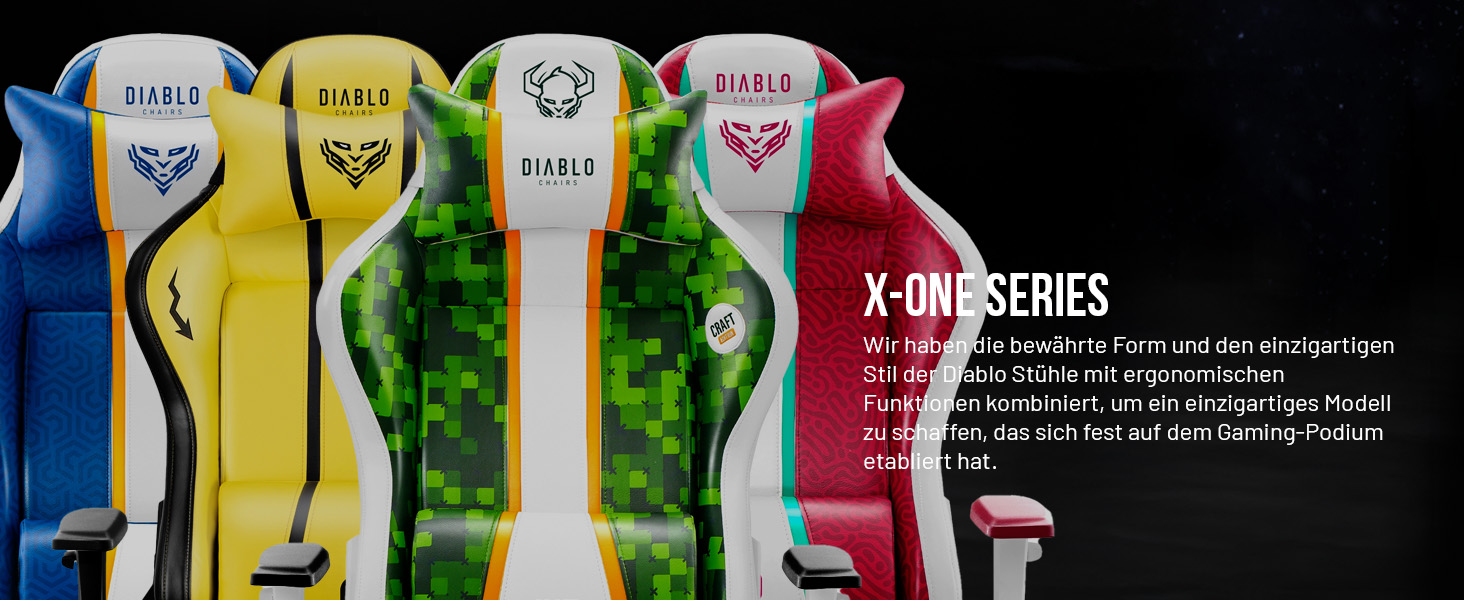 Ігровий крісло Diablo X-One 2.0 з регульованими підлокітниками, ергономічний дизайн, подушки для шиї та попереку, колір Electric Yellow