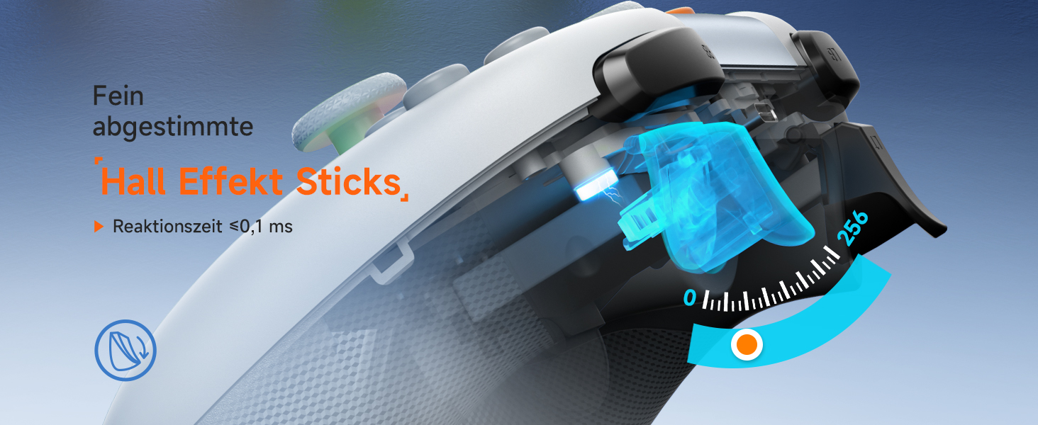 Контролер EasySMX X05 для ПК/Switch/Steam/Android з підсвічуванням RGB, бездротовий, з аналоговими джойстиками та тригерами, Bluetooth (білий)