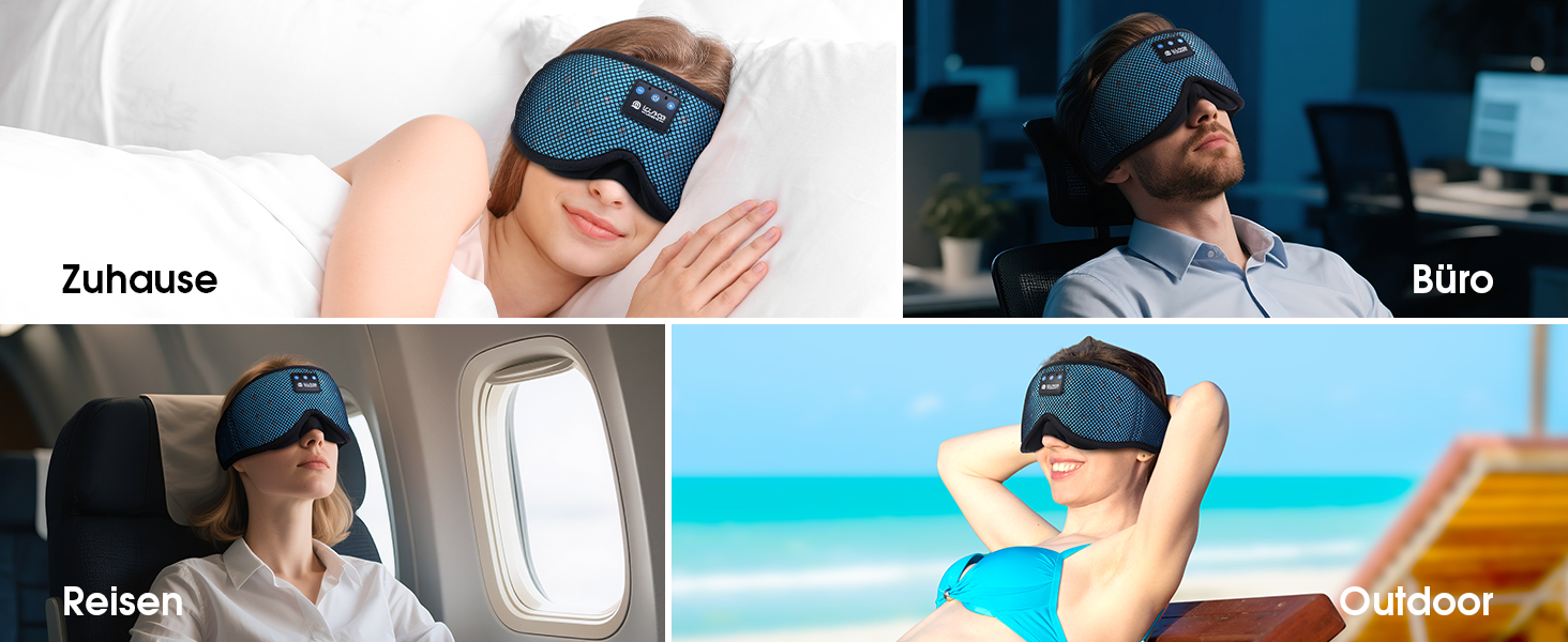 Маска для сну LOVE EYE 3D, для тих, хто спить на боці, чоловіча та жіноча, дихаюча, блокує світло (Блакитна)