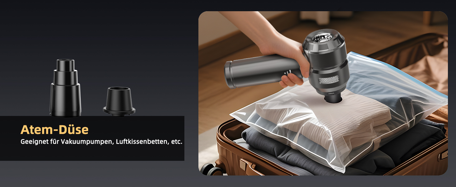 Акумуляторний ручний пилосос 26000Па 4-в-1 з безщітковим двигуном для авто, дому та шерсті тварин, 3 режими потужності, темно-сірий