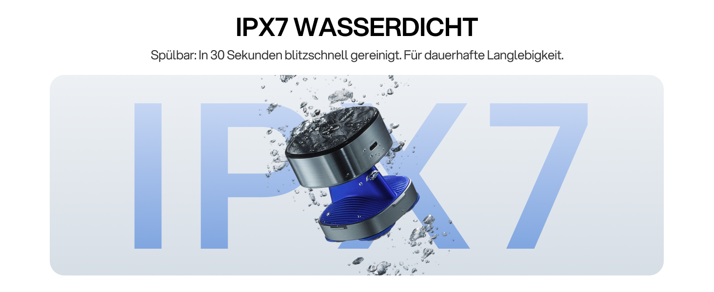 Електрична машинка для гоління голови Yoose Herren IPX7 (5 насадок, 90 хв, USB-C, індикатор заряду, вологостійка, срібляста)