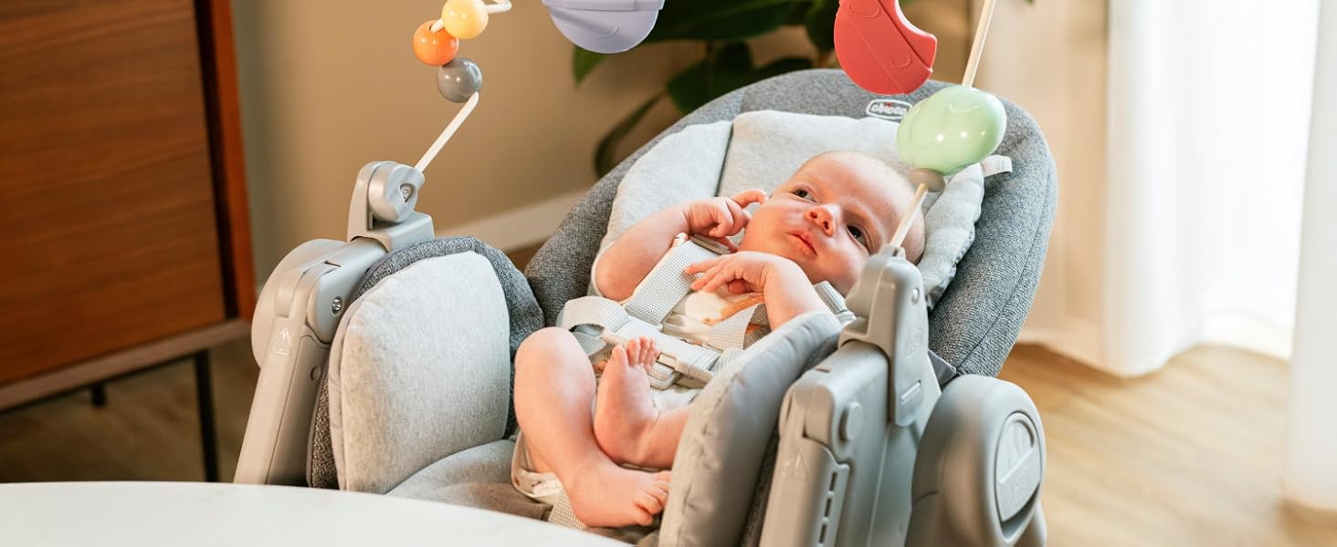 Дитячий стільчик Chicco Polly Armonia: 9 рівнів висоти, 3 положення, компактний, 4 колеса, коричневий