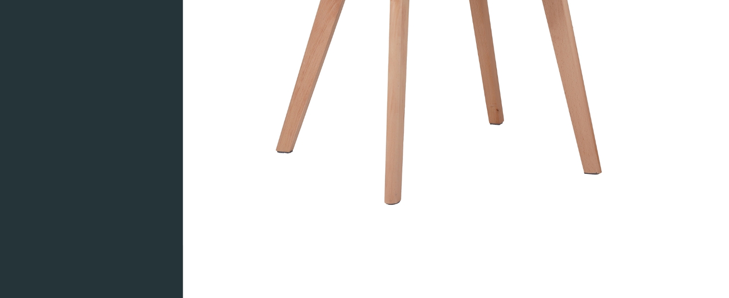 Набір з 4 стільців Albatros для їдальні Aalborg, білий - з масивних букових ніжок, скандинавський ретро-дизайн, зручний стільчик-чаша. Елегантний кухонний стілець, стілець для їдальні до столу білий (сірий)