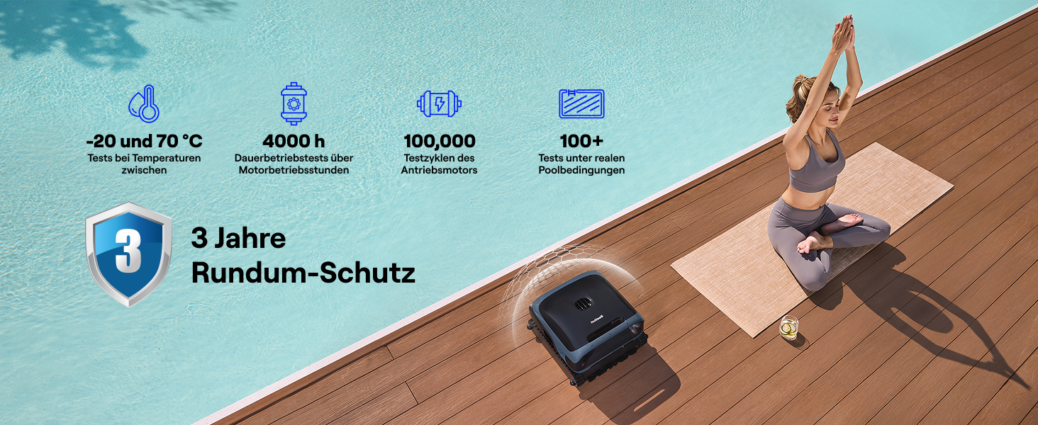 Робот-пилосос для басейну Beatbot Sora 70 Neu (2026) - Акумуляторний, 4-в-1, до 300 м², синій