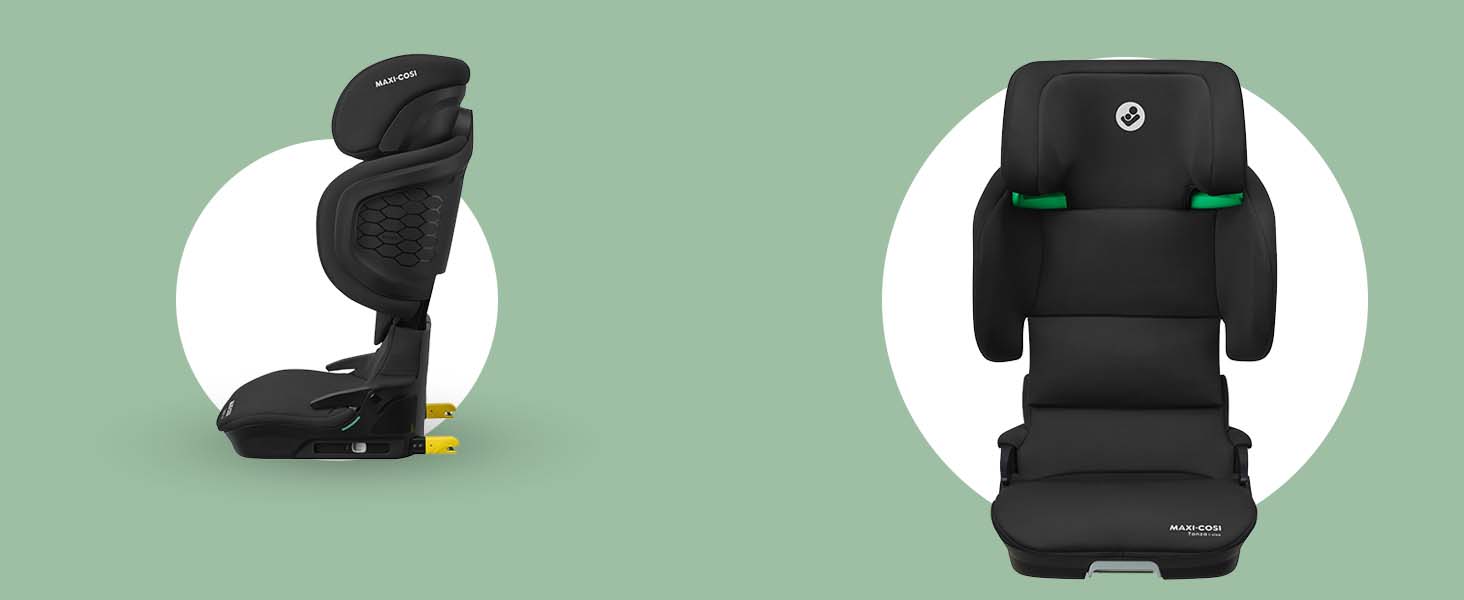 Автокрісло Maxi-Cosi Tanza i-Size, 3,5-12 років, 100-150 см, регулювання підголівника, портативне, з G-CELL захистом, Full Black