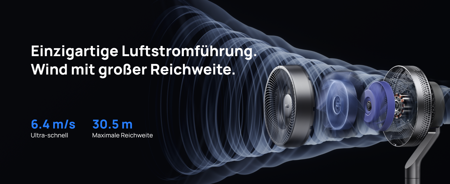 Вентилятор Dreo з інтелектуальним керуванням, 101.6-111.8 см, регульована висота, тихий DC вентилятор для спальні, 120°+85° осциляція, 30.5 м³/хв, срібний