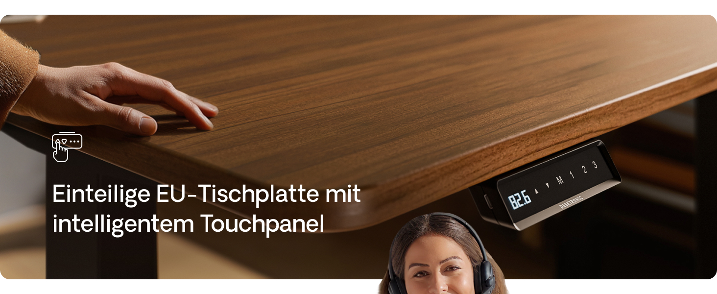 Електричний регульований стіл Desktronic HomePro 120x60 см – білий, з USB-портами