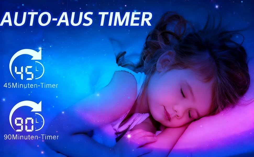 Нічник-проектор «Астронавт» зі звездним небом та галактикою, Bluetooth-динамік, білий шум, дистанційне керування та таймер, змінює кольори, 360° обертання, подарунок для дітей та дорослих