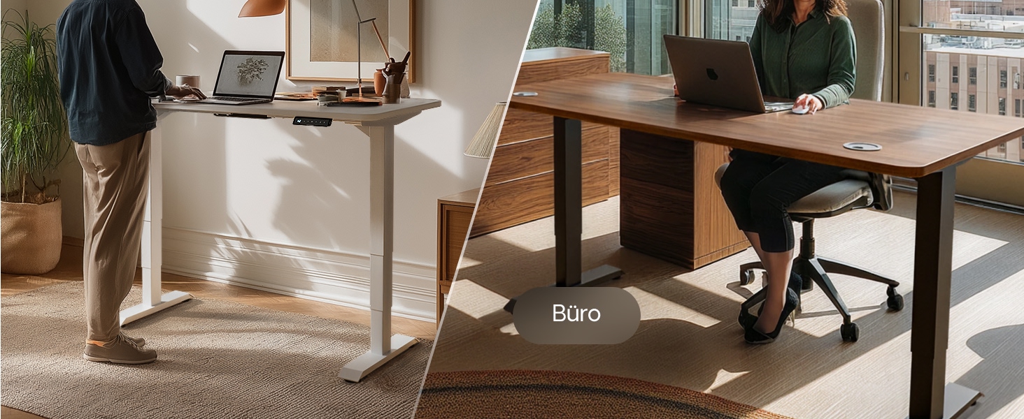 Електричний регульований стіл Desktronic HomePro 120x60 см – білий, з USB-портами
