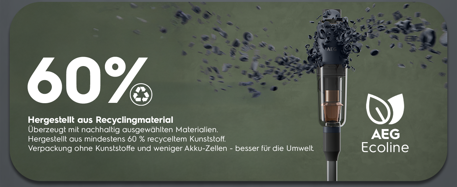 Акумуляторний пилосос AEG ÖKO AP71UB14AM: потужний, легкий, ергономічний, 2в1, сірий