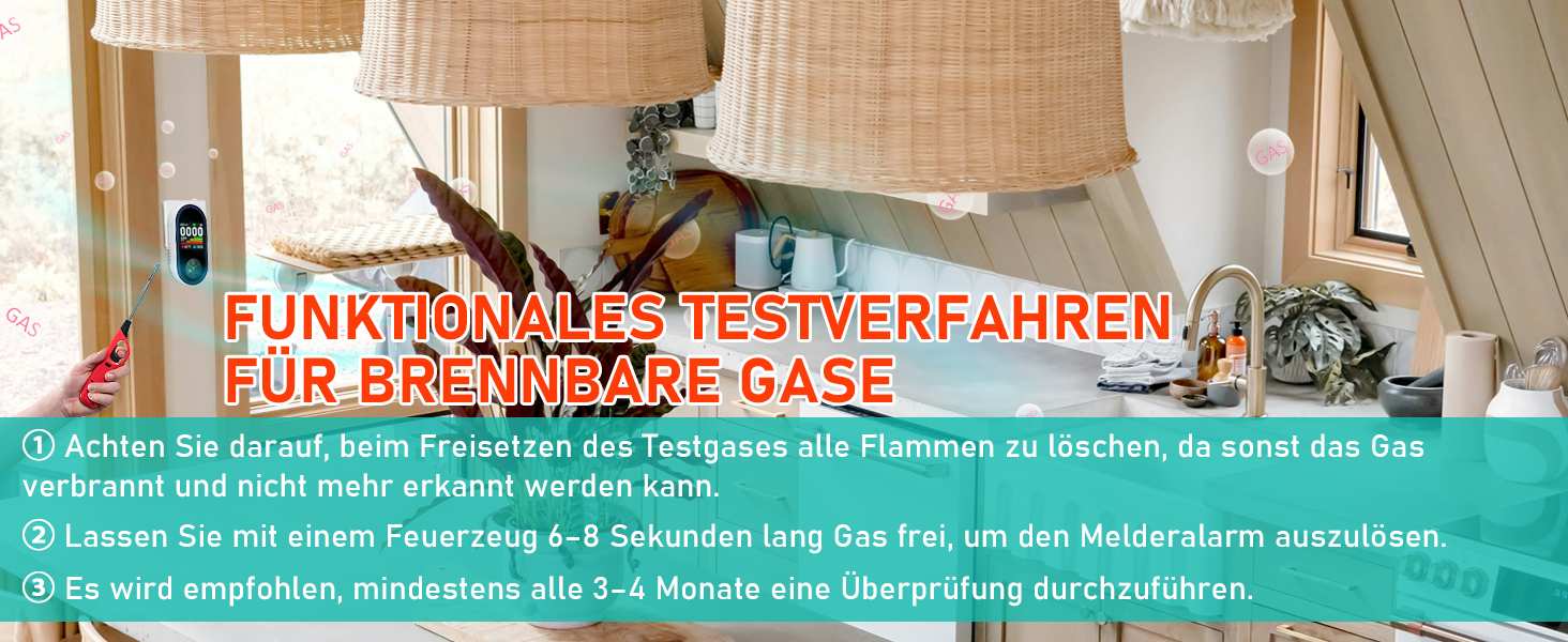 Детектор CO з HD-дисплеєм, візуальним та звуковим сигналом, 3-в-1 (CO, температура, вологість) для кемпінгу та подорожей на автодомі