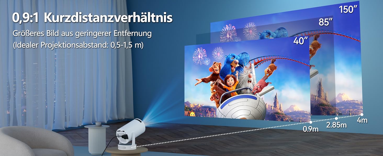 Інтелектуальний міні-проектор HY300 PRO HIFI: Android 11, 1080P FHD, 4K, 300 ANSI люмен, Wi-Fi 6, Bluetooth 5.0, для дому та кінотеатру