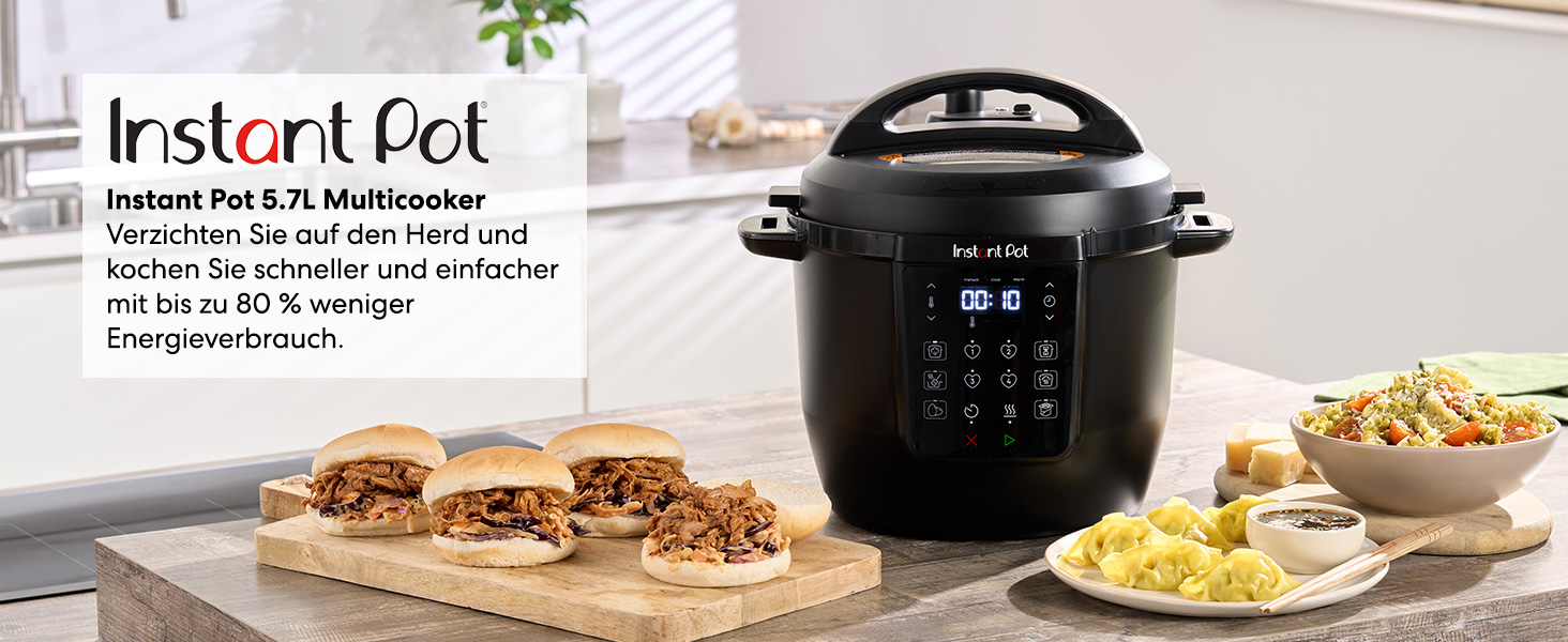 Instant Pot Plus 9-в-1: мультикочер, сковорода, рисоварка, йогуртниця, 5.7 л, нержавіюча сталь