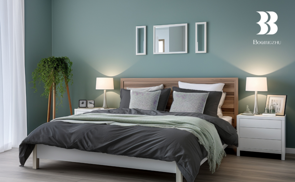 Бетліна з бавовни 200x220 см, зелена (темно-зелений, салатовий), однотонна, естетична, двостороння, комплект: простирадло 200x220 см та 2 наволочки 80x80 см з блискавкою