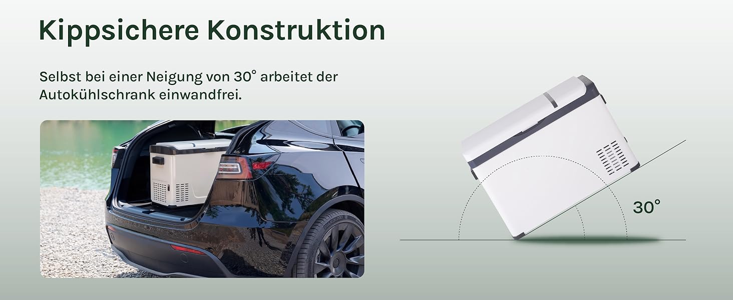 Автомобільний холодильник WOLTU 30л, електричний 12/230V, двозонний, для авто, пляжу, пікніка - білий + адаптер