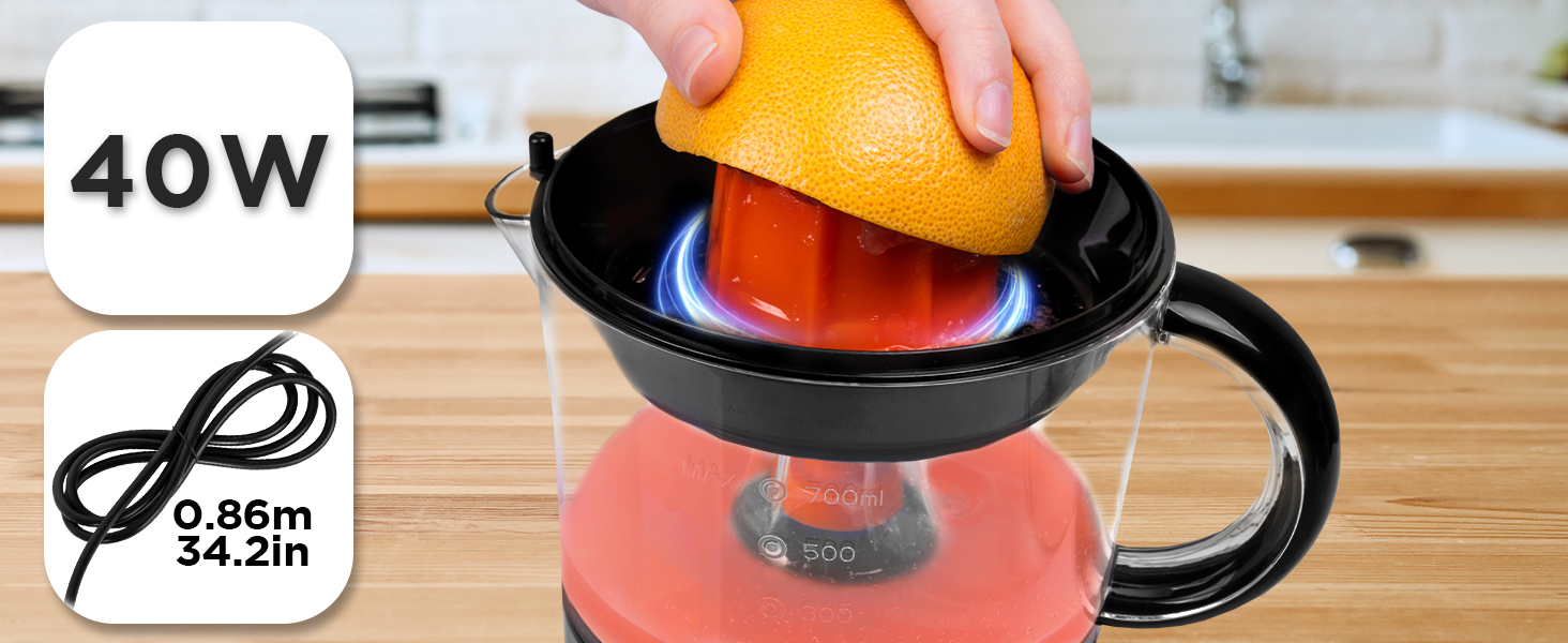 Електрична соковитискачка Duronic Saftpresse 600W, 400мл, з нержавіючої сталі, для цитрусових (апельсини, лимони)