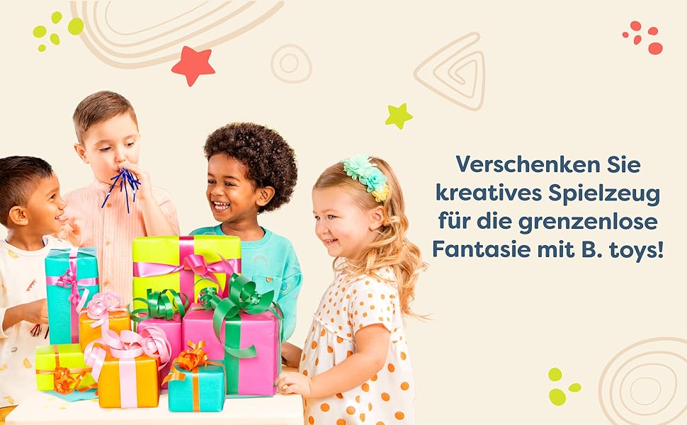 Дитяче намету B. toys Tipi з ліхтарем – ігровий намет для дому, кімнати, в приміщенні для хлопчиків та дівчаток від 3 років, блакитний