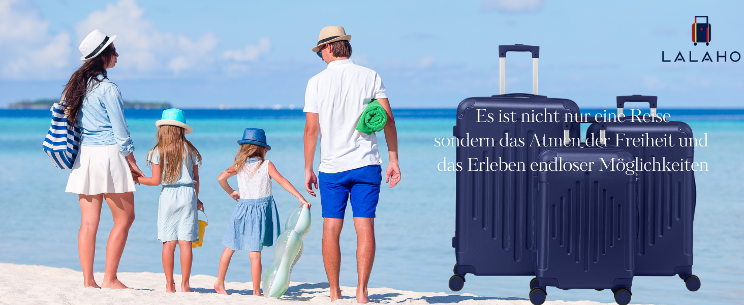 Набір валіз LALAHO 2 шт: велика та невелика, з косметичкою, з ABS пластику, телескопічний ручка, захист кутів, сірий