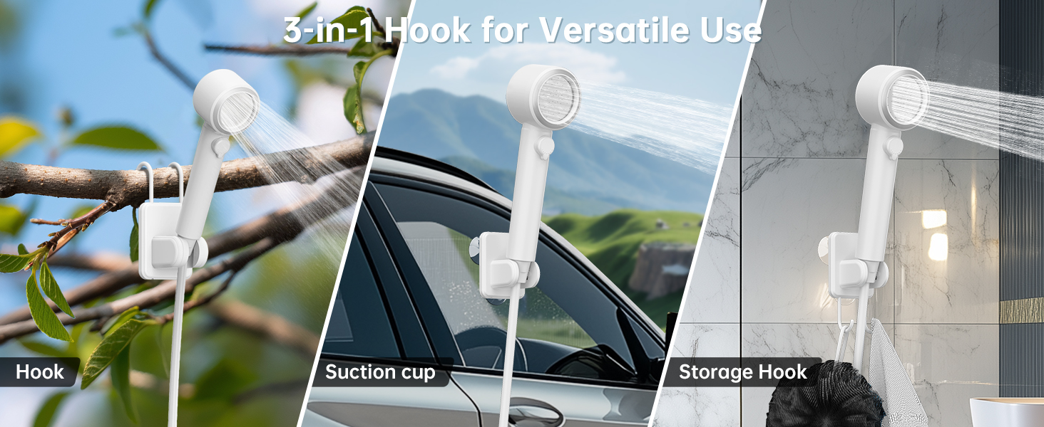 Митрікс Портативна душова система для кемпінгу: 10л/хв, акумулятор 7800mAh, 4 режими, IPX8, для подорожей та автомиття