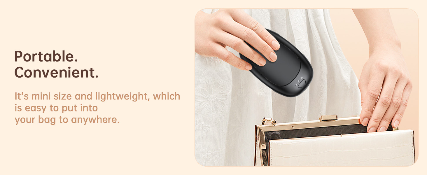 Електричні грілки для рук Jonwall, 2 шт., USB, багаторазові, 3 рівні нагріву, для кемпінгу, полювання, гольфу, чорні