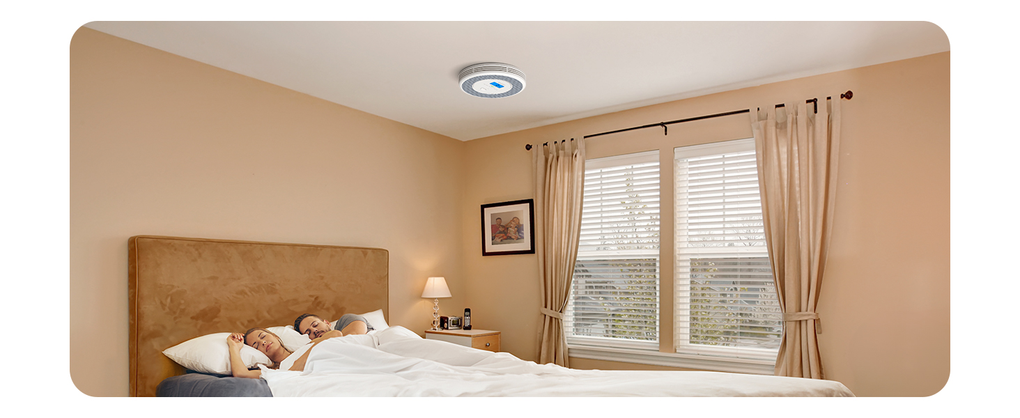 X-Sense XP0A-iR: Детектор диму та CO з голосовим оповіщенням та визначенням місця розташування, Wi-Fi, для 17 кімнат, сумісний з X-Sense Home Security App, набір 2 шт.