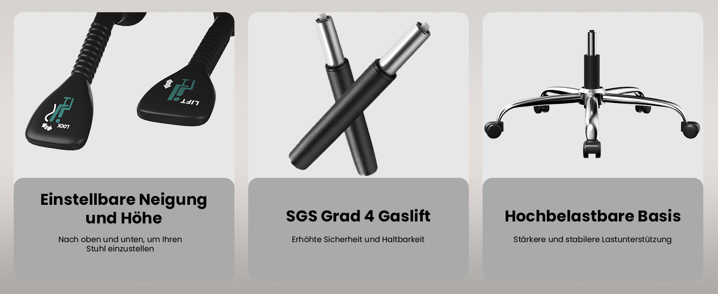 Ергономічне крісло для офісу Naspaluro з підніжкою, крісло для комп'ютера з двошаровою подушкою, високою спинкою, функцією відкидання, регулюванням висоти, з PU-шкіри, чорне, до 150 кг