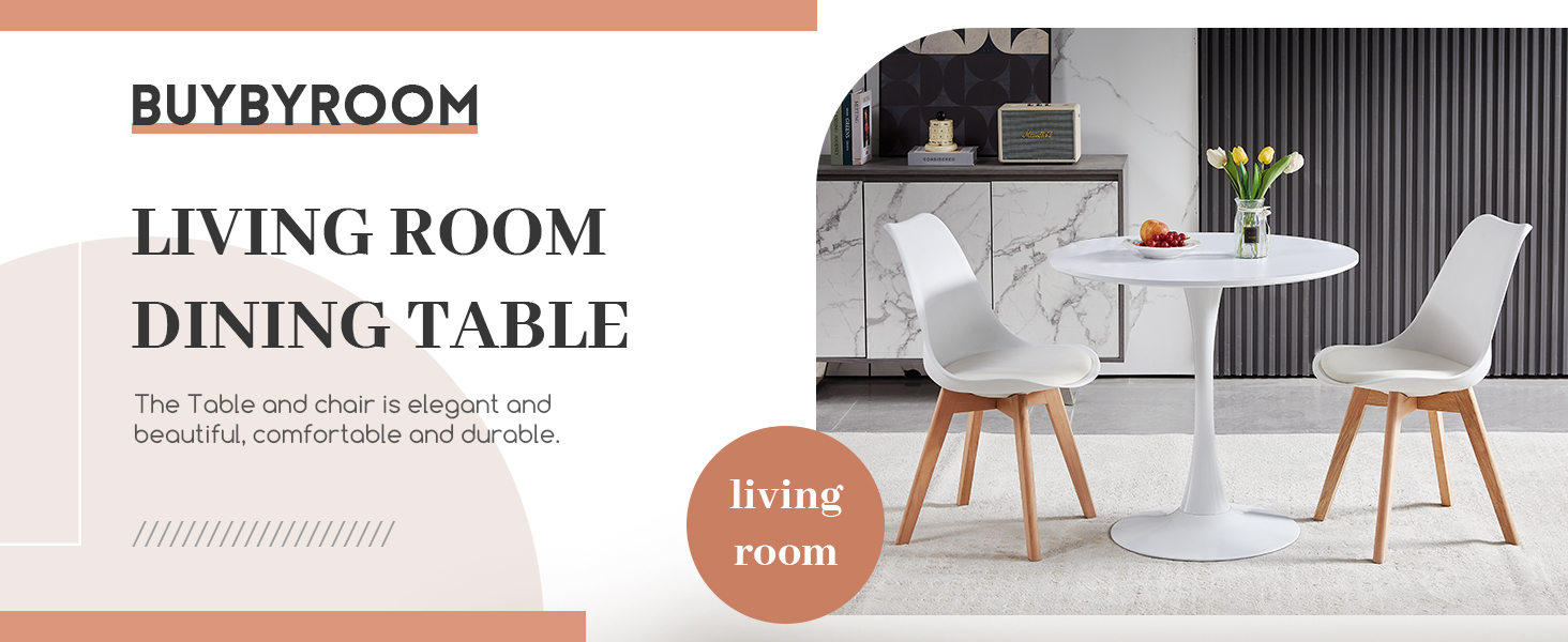 Круглий обідній стіл для кухні, вітальні, балкону. Діаметр 70 см, білий.