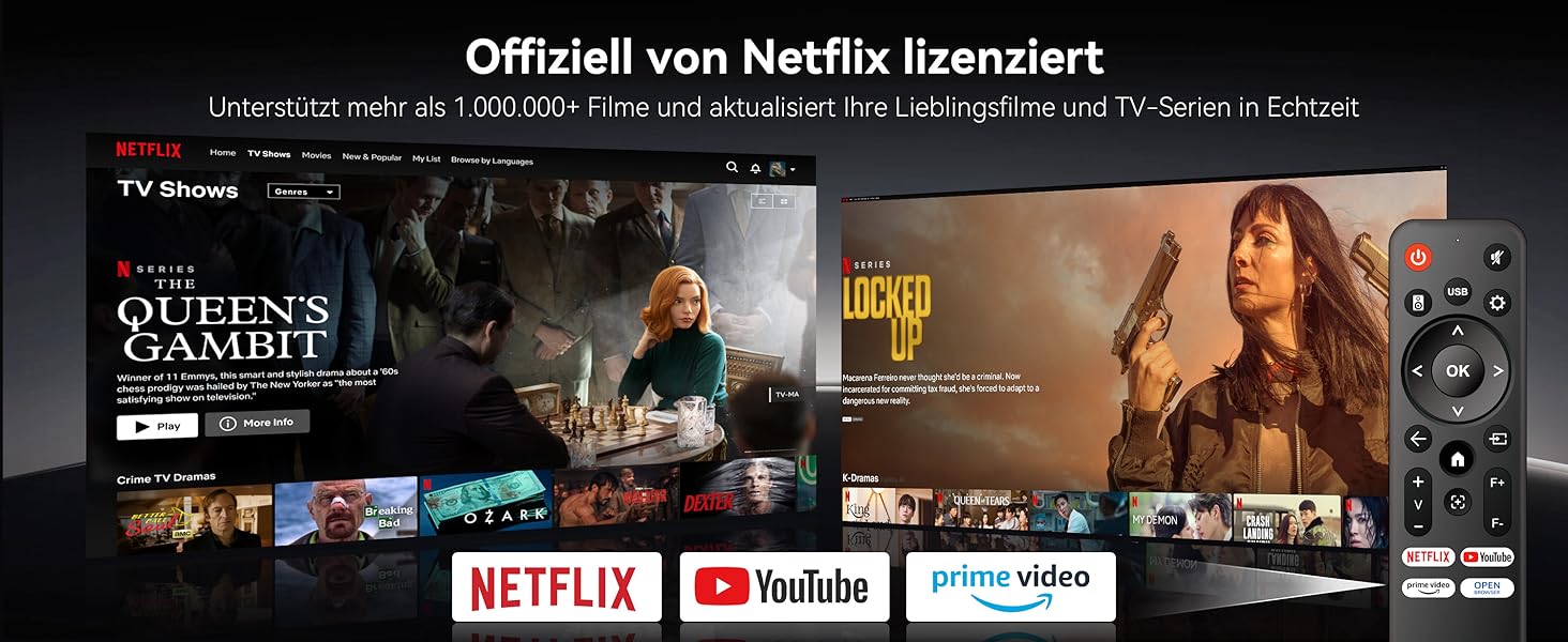 Проектор Beamer 4K з підтримкою 1500 ANSI, 1080P FHD, Smart, автоматичною корекцією трапеції, електричним фокусом, WiFi 6, Bluetooth для домашнього кінотеатру та на відкритому повітрі (сталево-сірий)