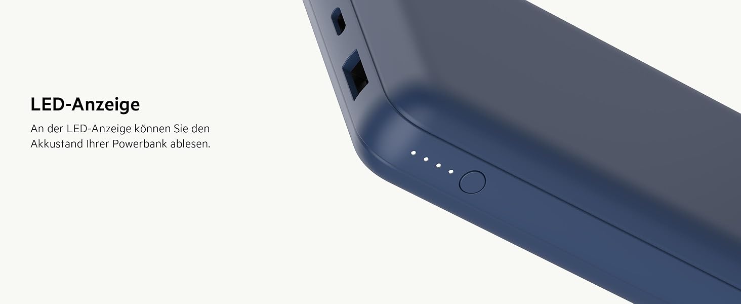 Повербанк Belkin 20K, 20 000 мАг, USB-C/USB-A, включаючи кабель, для iPhone, Galaxy, Pixel - синій