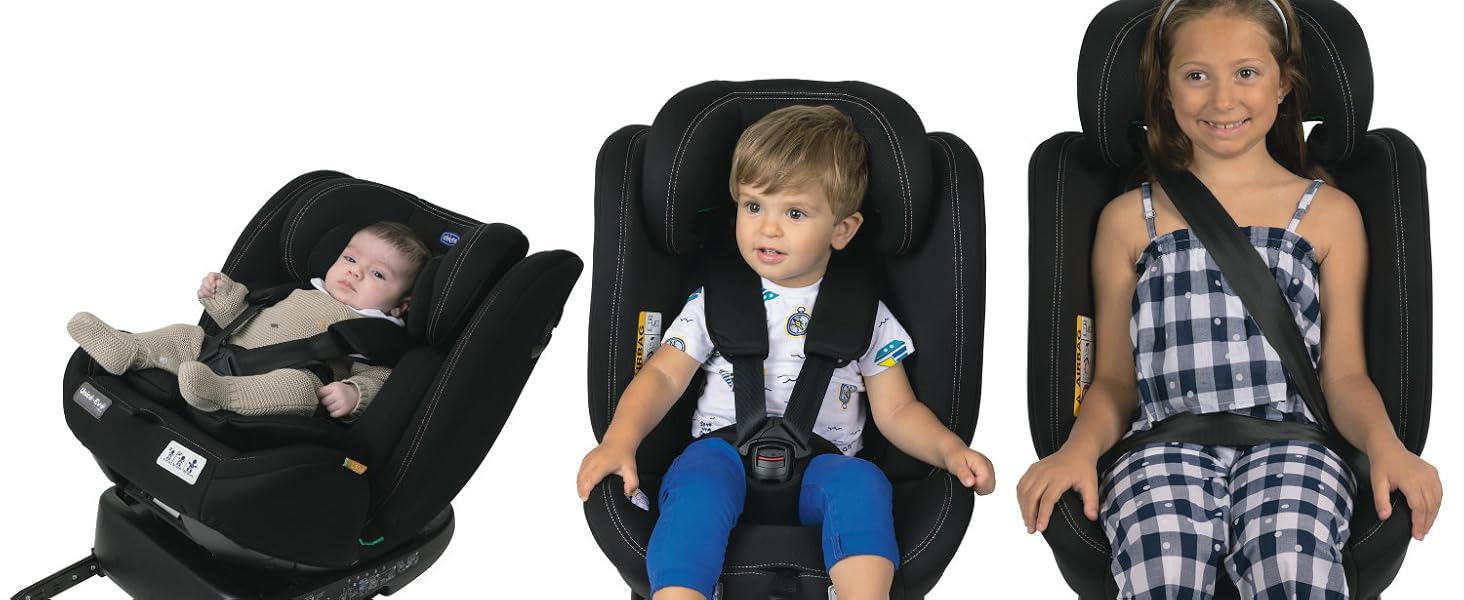 Дитяче автокрісло Chicco Unico Evo I-Size 0-36 кг (група 0+/1/2/3), Isofix, поворот на 360°, сіре