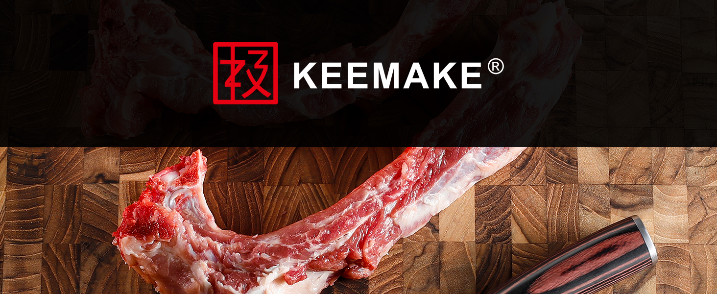 KEEMAKE Набір професійних кухонних ножів, ніж для філетування з високоякісної нержавіючої сталі, ергономічна ручка, 15 см