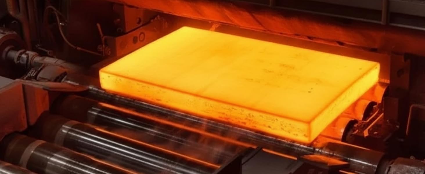 Кухонний ніж Wolfblood PRO Damast XL (33 см) з дамаської сталі 67 шарів, преміум-якість, для професійних кухарів, з дерев'яною ручкою, подарункова коробка, захист леза, сертифікований TÜV, 62 HRC