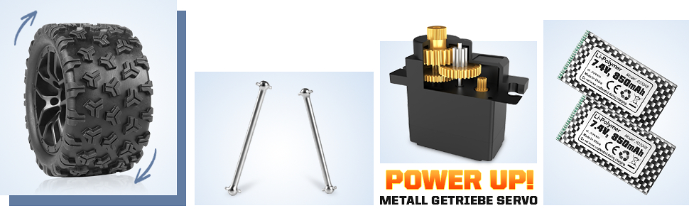 Радіокерований монстр-трак HAIBOXING 1/18 4WD 36 км/год, водонепроникний, 2.4 GHz, RTR з акумулятором 7.4V для дітей та дорослих