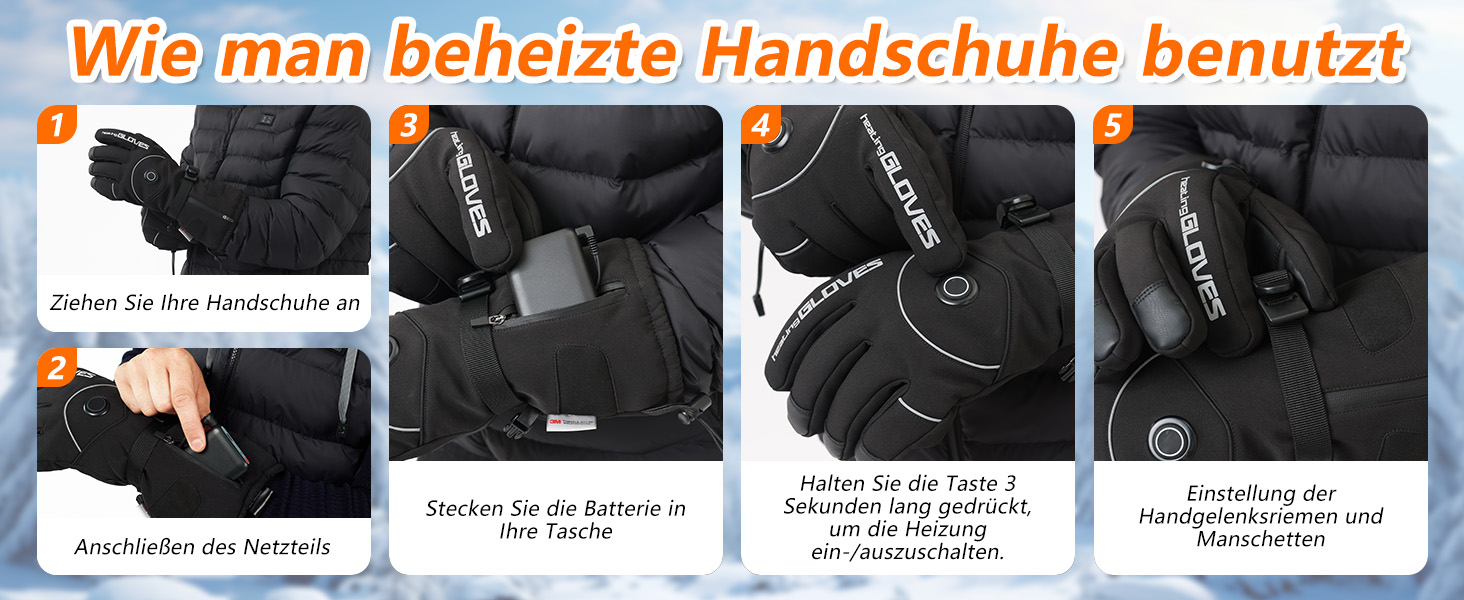 Грілки для рук Mincoo з акумулятором 5V 6000mAh, водонепроникні, 3 режими нагріву, Type-C зарядка (для жінок та чоловіків)