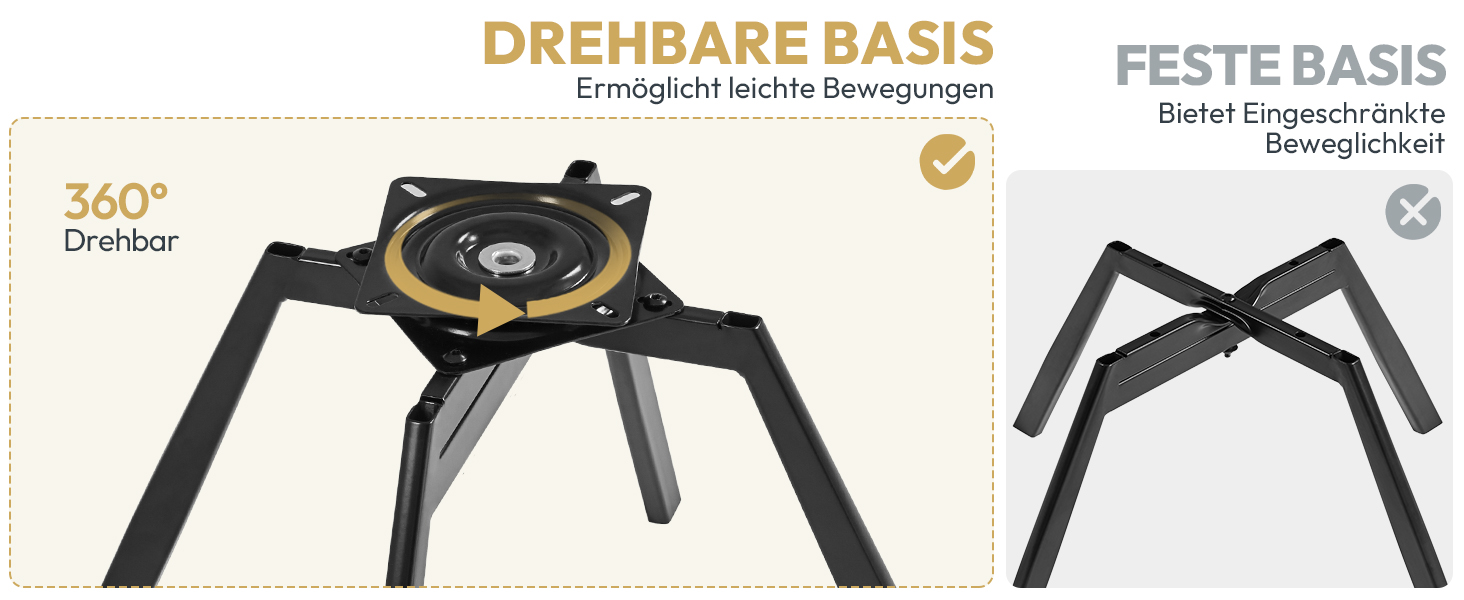 Набір з 2-х обертових кухонних стільців Yaheetech з підлокітниками та металевими ніжками, бежевий