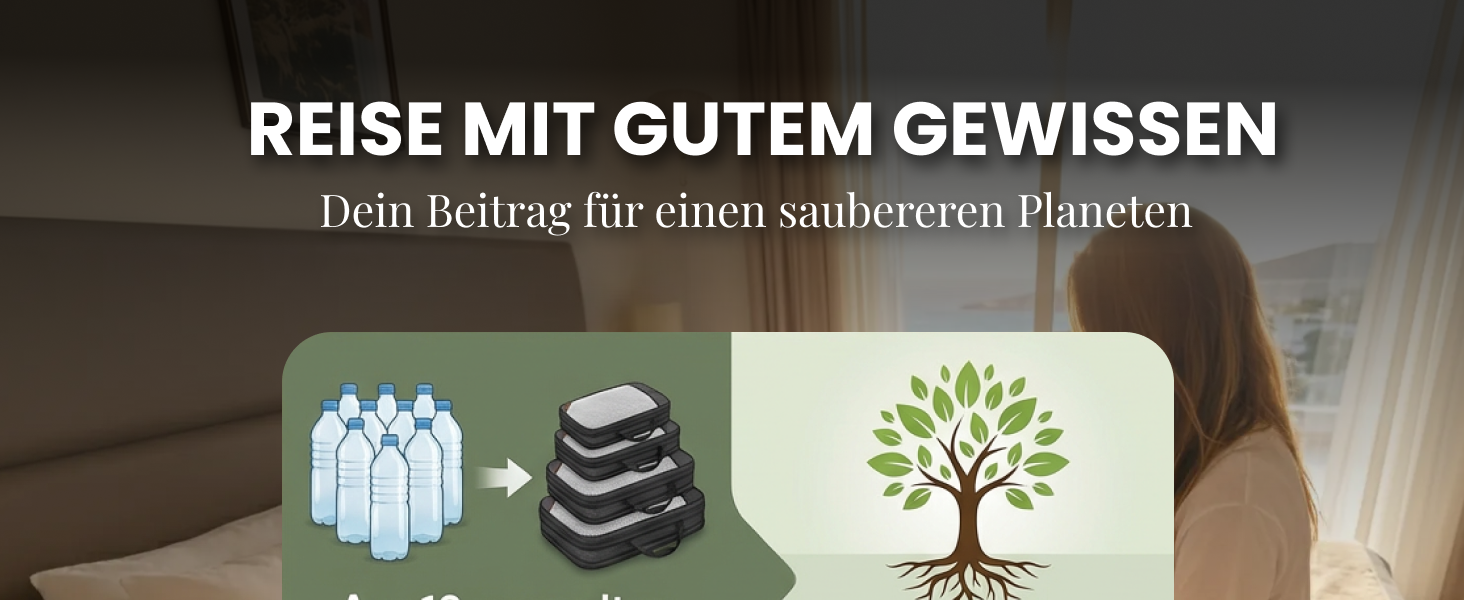Набір компресійних органайзерів для одягу в дорогу (Packing Cubes), 4 шт, синій Mariner's Azure — аксесуари для валізи, рюкзака, кемпінгу та подорожей