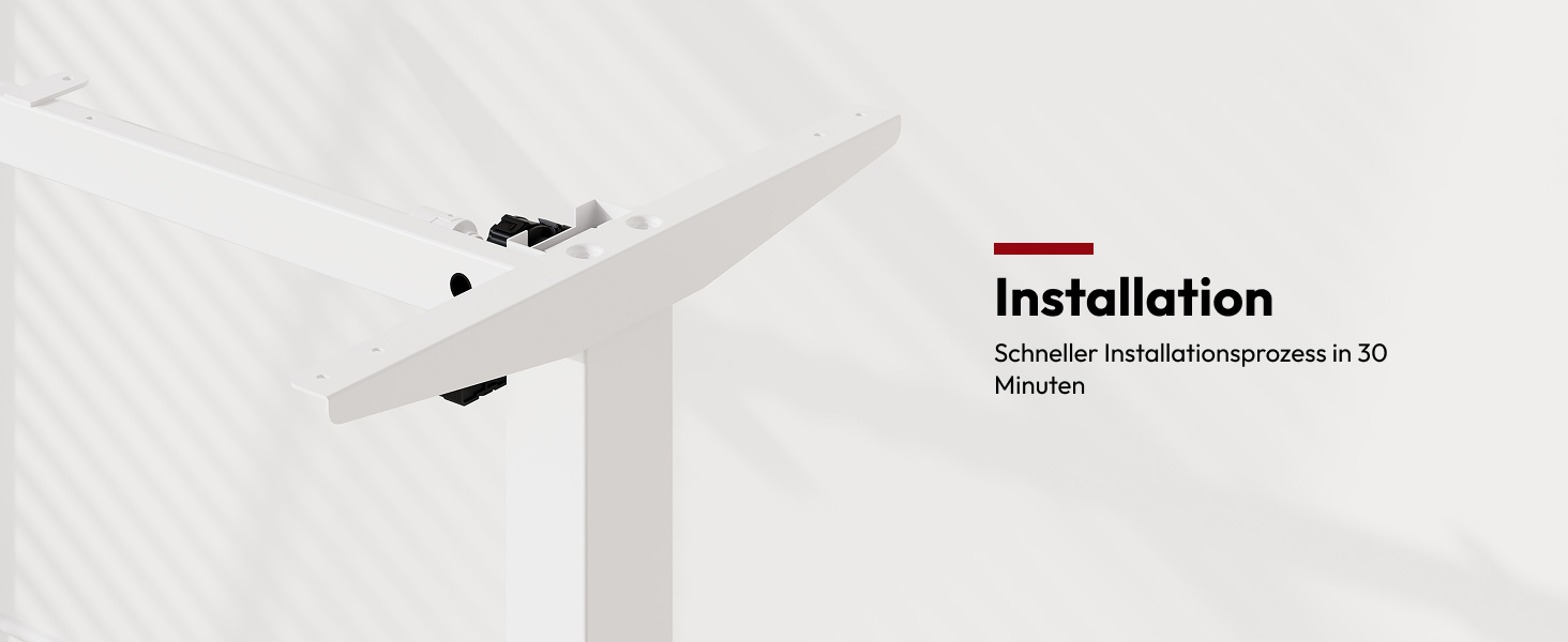 Регульований стіл Sanodesk 110x60 см з суцільною стільницею – компактний стоячий стіл для маленьких приміщень, ергономічний та стильний, білий