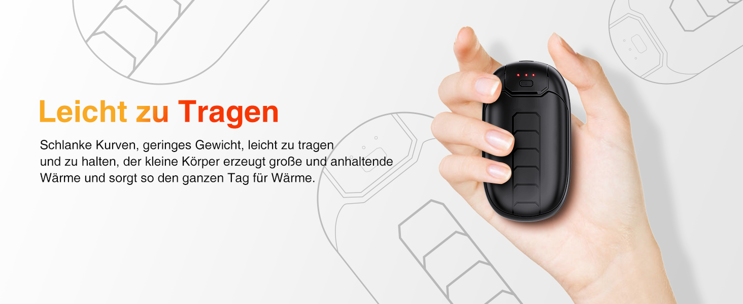 Електричний грієчка для рук, перезаряджається, з магнітом, 7 годин тепла, 3 режими, до 56°C, USB-C, для Рейно, гольф, спорт на відкритому повітрі, чорний N1