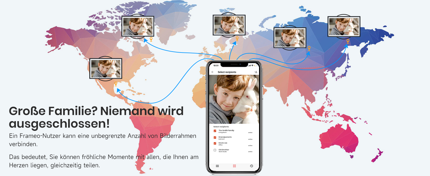 Цифровий фотоальбом FRAMEO 15.6