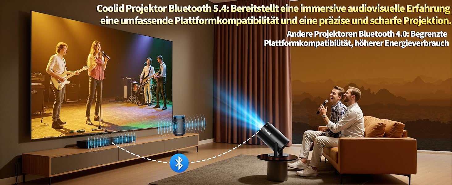 Портативний проєктор Mini Beamer 4K Full HD з Wi-Fi 6, Bluetooth 5.4 та автоматичною корекцією трапецеїдальних спотворень. Підтримка 4K, Full HD, 1080P. Сумісний з TV Stick, USB, Laptop, PC. В комплекті миша та пульт дистанційного керування. Чорний колір.