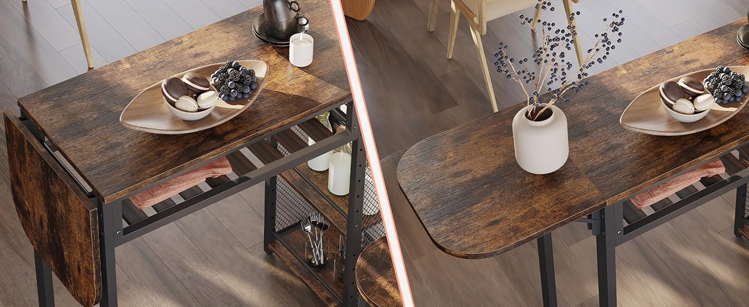 Набір барного столу з 2 табуретами, стіл-бар для кухні, вітальні, кафе в індустріальному стилі (чорний)