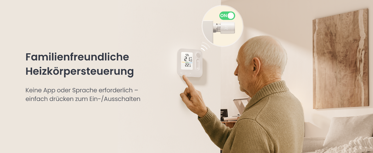 SwitchBot Smart Термостат на радіатор Bluetooth з керуванням через додаток, таймером, енергозбереженням, сумісний з Alexa, Apple Home та Home Assistant (потрібен Hub) - Matter Combo