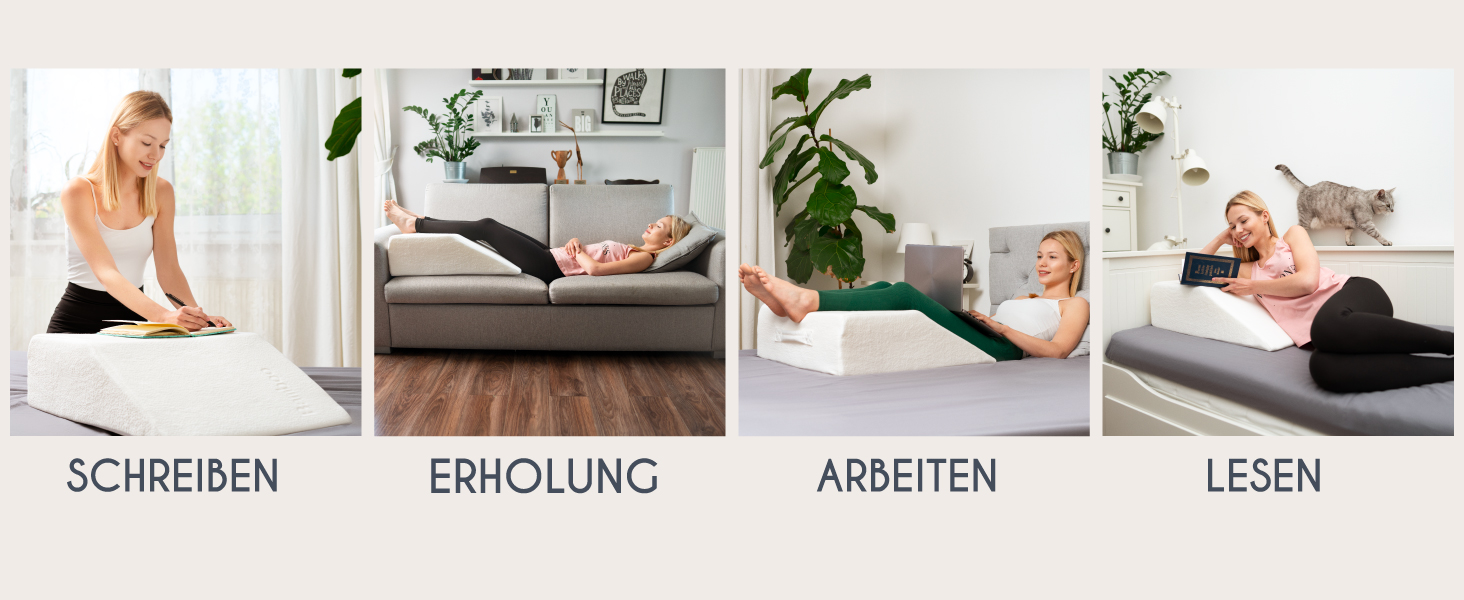 Подушка для ніг Dreamzie: ергономічна, з ефектом пам'яті, Made in EU, Oeko TEX, дихаюча, гіпоалергенна