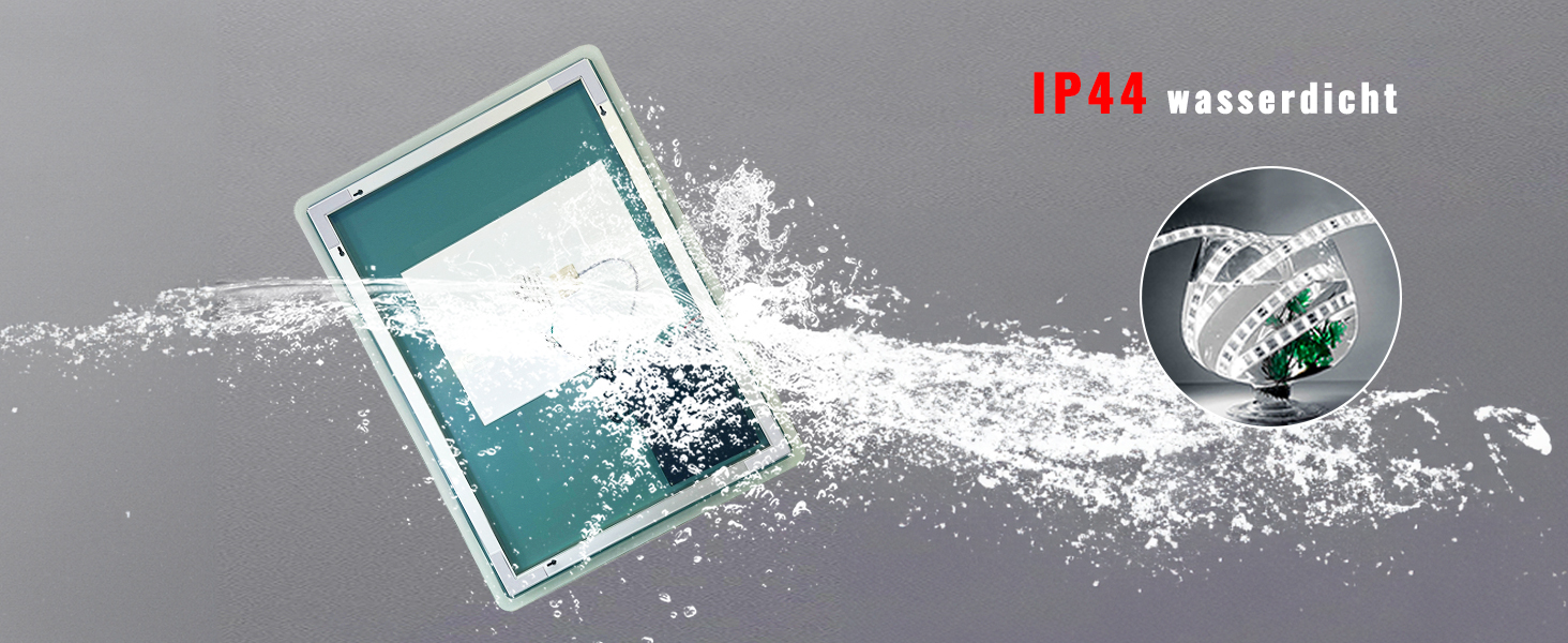 Дзеркало для ванної кімнати Sanitemodar LED 50x70 см з підсвічуванням, антизапар, сенсорне керування