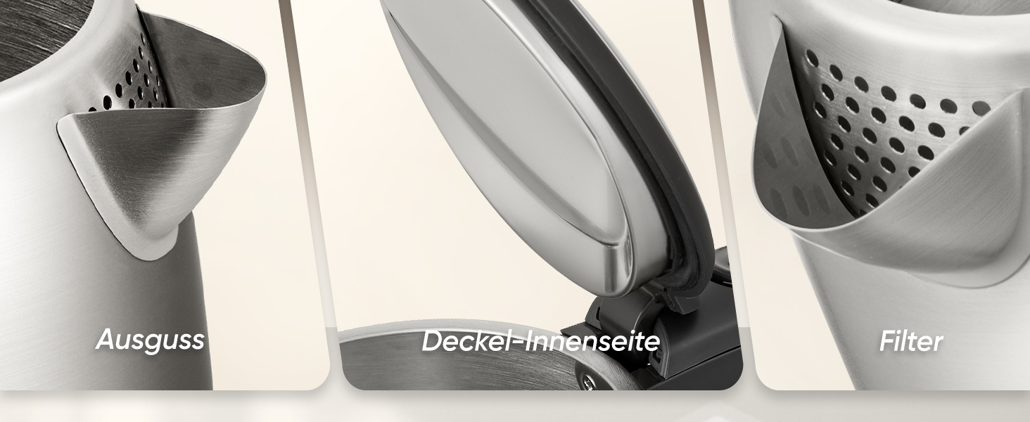 Електричний чайник COSORI з лебединим носиком, 0.8 л, регулювання температури, 80°C - 100°C, функція підтримки тепла до 60 хв, чорний (з нержавіючої сталі)