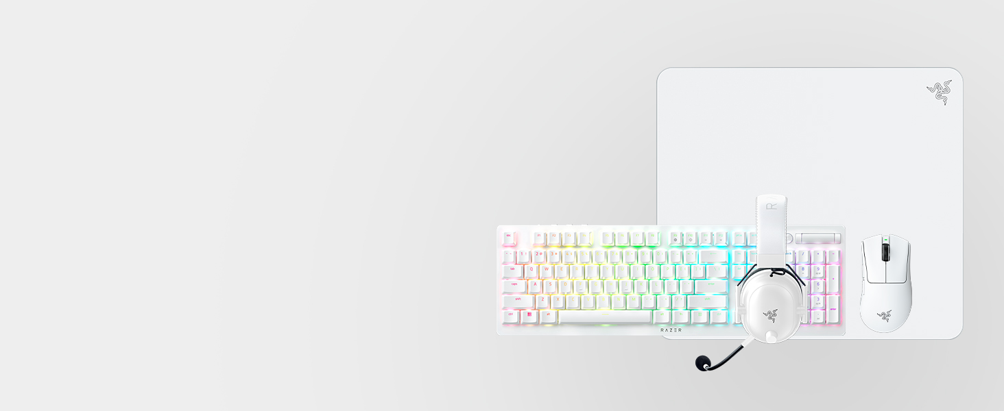 Ігрова бездротова миша Razer DeathAdder V4 Pro White: ергономічна, ультралегка (55г), 26K DPI, HyperSpeed, до 100 годин роботи
