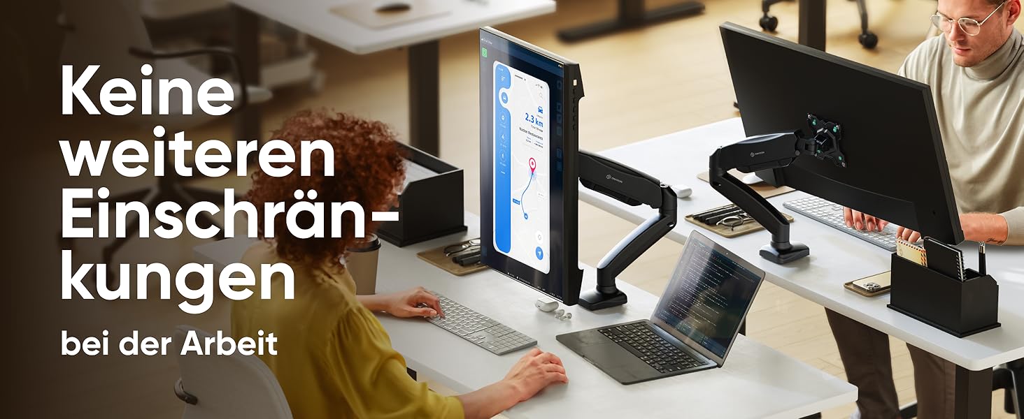 Кріплення для монітора ONKRON G80-B/G80T-B: регульована підставка для монітора 13-32